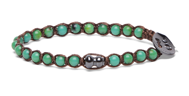 Tamashii® | Bracciale Essenza Turchese Verde (4mm) 1giro | BHS901-328