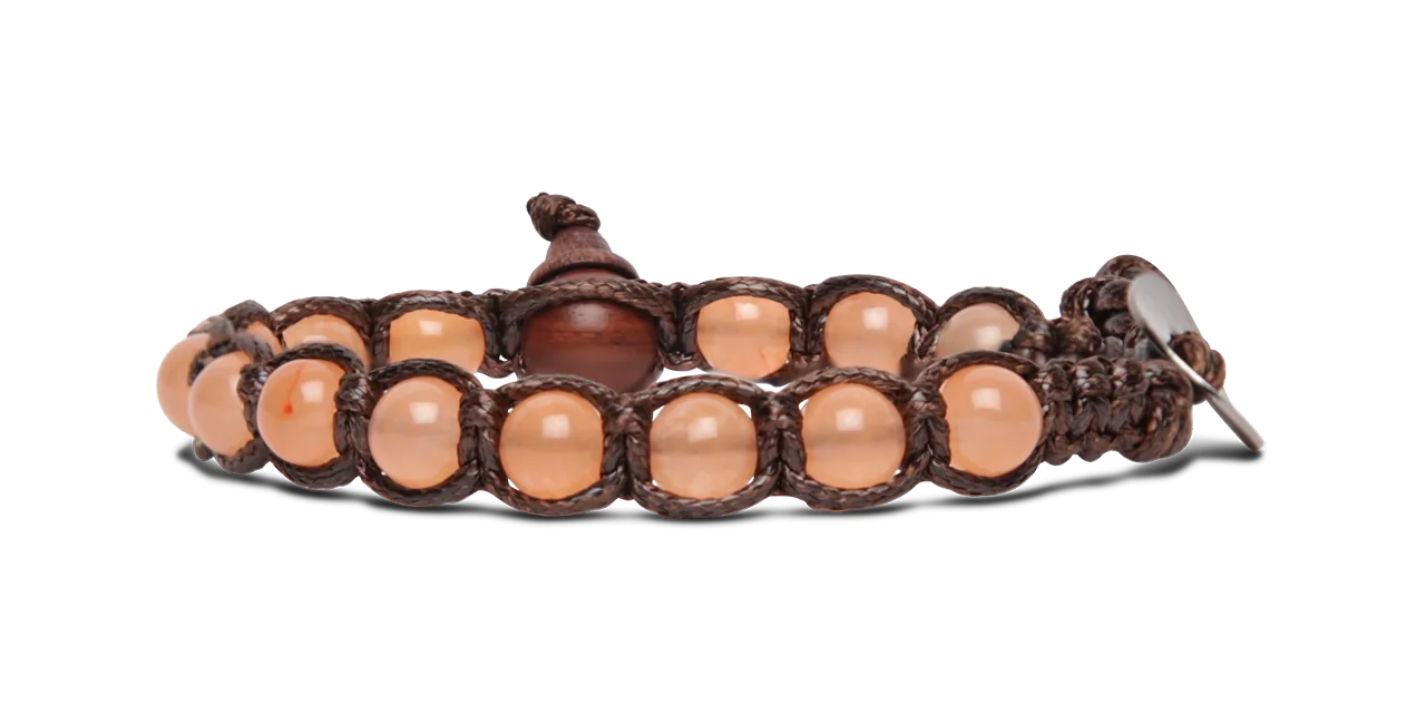 Tamashii® | Bracciale Classico (6mm) Giada Pesca | BHS601-206
