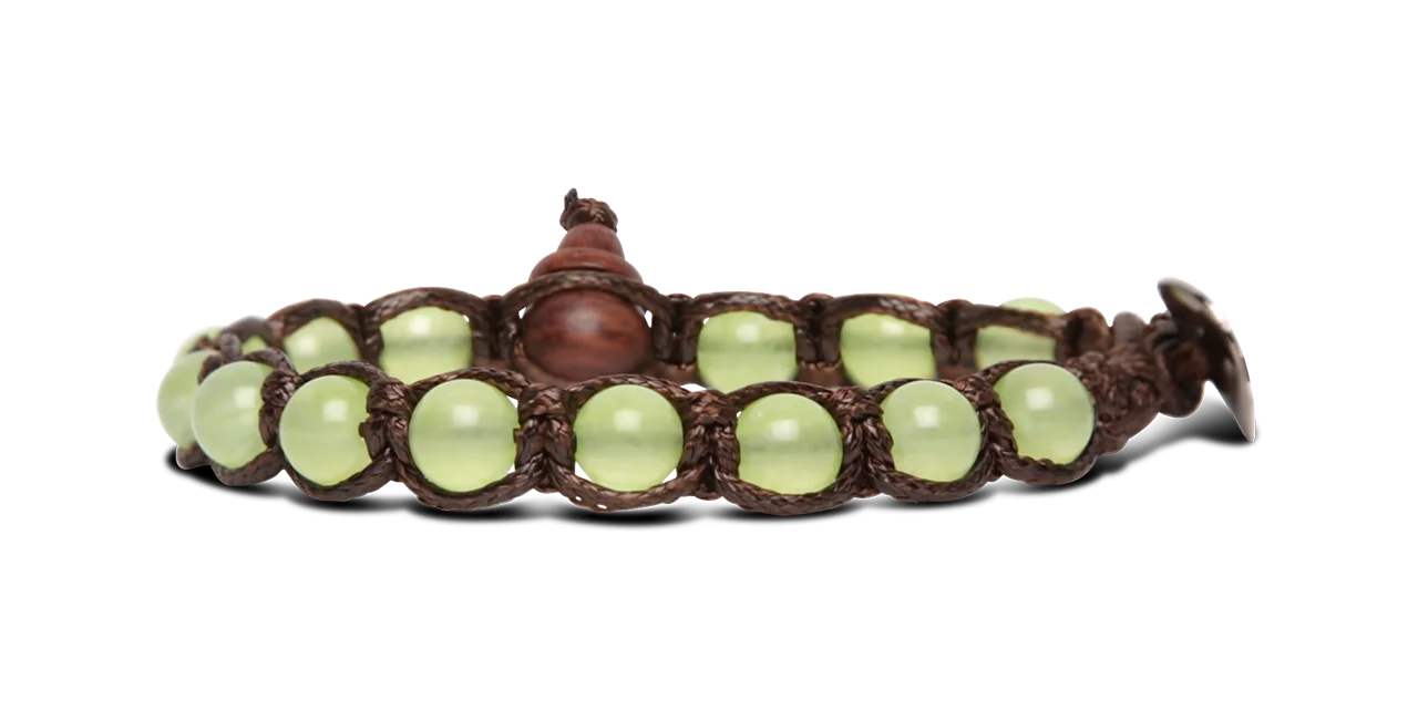 Tamashii® | Bracciale Classico (6mm) Giada Verde Chiaro | BHS601-197