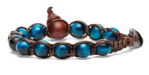 Tamashii® | Bracciale Classico (8mm) Occhio di Tigre Blu | BHS900-105