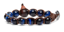 Tamashii® | Bracciale Classico (8mm) Occhio di Tigre Blu Scuro | BHS900-332
