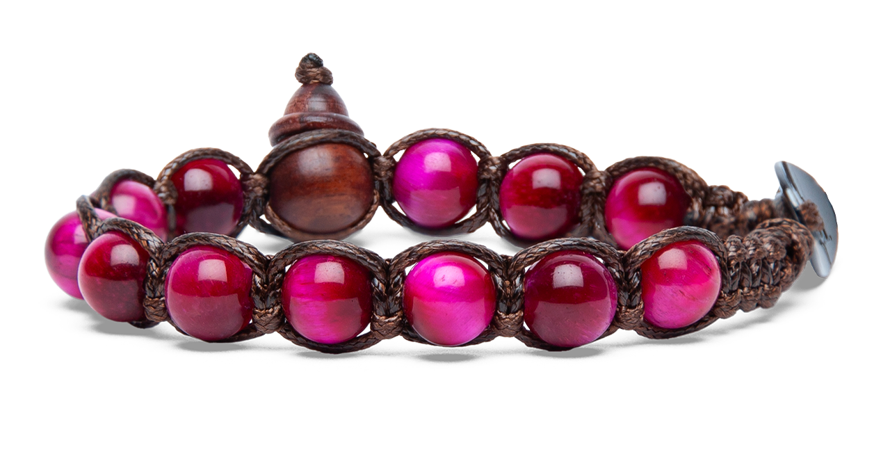 Tamashii® | Bracciale Classico (8mm) Occhio di Tigre Rosso | BHS900-329