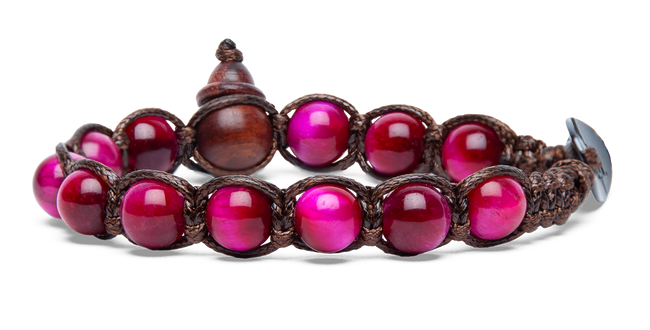 Tamashii® | Bracciale Classico (8mm) Occhio di Tigre Rosso | BHS900-329