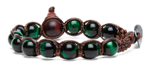 Tamashii® | Bracciale Classico (8mm) Occhio di Tigre Verde | BHS900-330