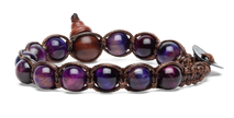 Tamashii® | Bracciale Classico (8mm) Occhio di Tigre Viola | BHS900-331
