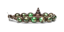 Tamashii® | Bracciale Classico (8mm) Quarzo Mosaico Verde | BHS900-237