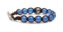 Tamashii® | Bracciale Ruota della Preghiera Agata Blu (8mm) | BHS1100-18