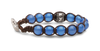 Tamashii® | Bracciale Ruota della Preghiera Agata Blu (8mm) | BHS1100-18