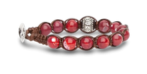 Tamashii® | Bracciale Ruota della Preghiera Agata Rosso Scuro (8mm) | BHS1100-213