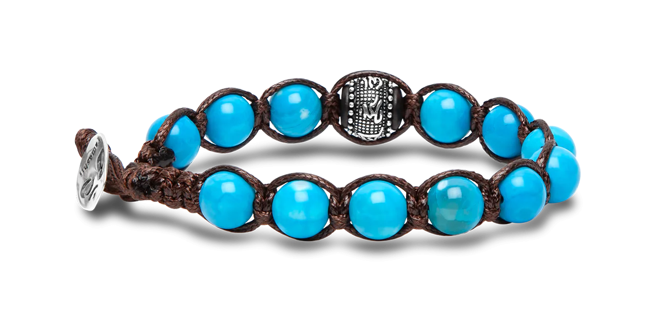 Tamashii® | Bracciale Ruota della Preghiera Agata Tibet Sky | BHS1100-210