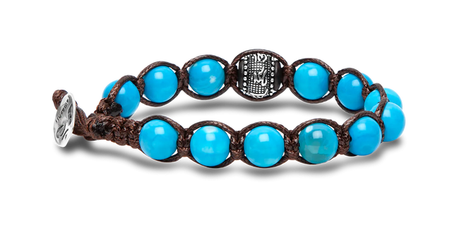 Tamashii® | Bracciale Ruota della Preghiera Agata Tibet Sky | BHS1100-210