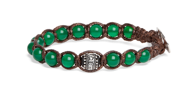 Tamashii® | Bracciale Ruota della Preghiera (6 mm) Agata Verde | BHS1106-12