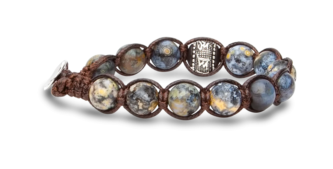 Tamashii® | Bracciale Ruota della Preghiera Blue Ocean Stone (8mm) | BHS1100-269