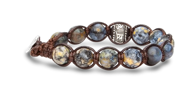 Tamashii® | Bracciale Ruota della Preghiera Blue Ocean Stone (8mm) | BHS1100-269