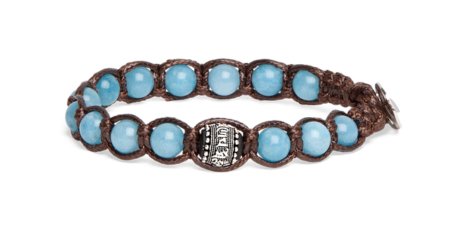 Tamashii® | Bracciale Ruota della Preghiera (6 mm) Giada Sky Blue | BHS1106-196