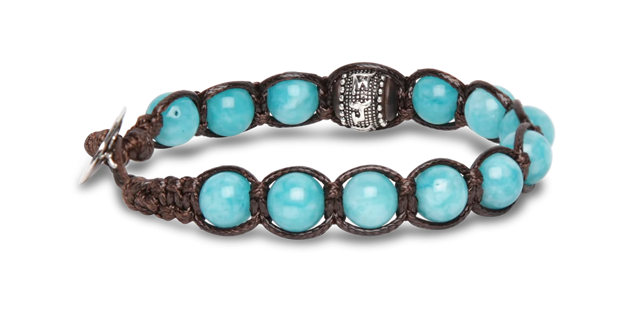 Tamashii® | Bracciale Ruota della Preghiera Giada Verde Acqua (8mm) | BHS1100-200