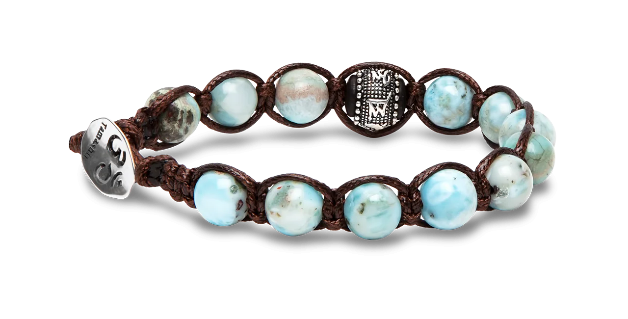 Tamashii® | Bracciale Ruota della Preghiera Larimar (8mm) | BHS1100-297