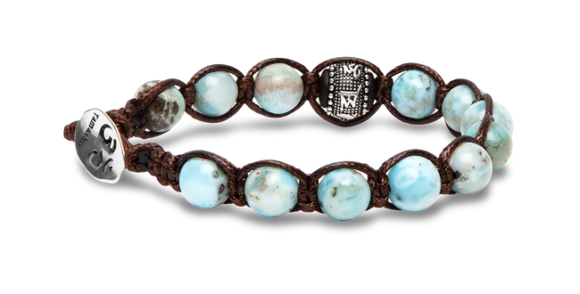 Tamashii® | Bracciale Ruota della Preghiera Larimar (8mm) | BHS1100-297