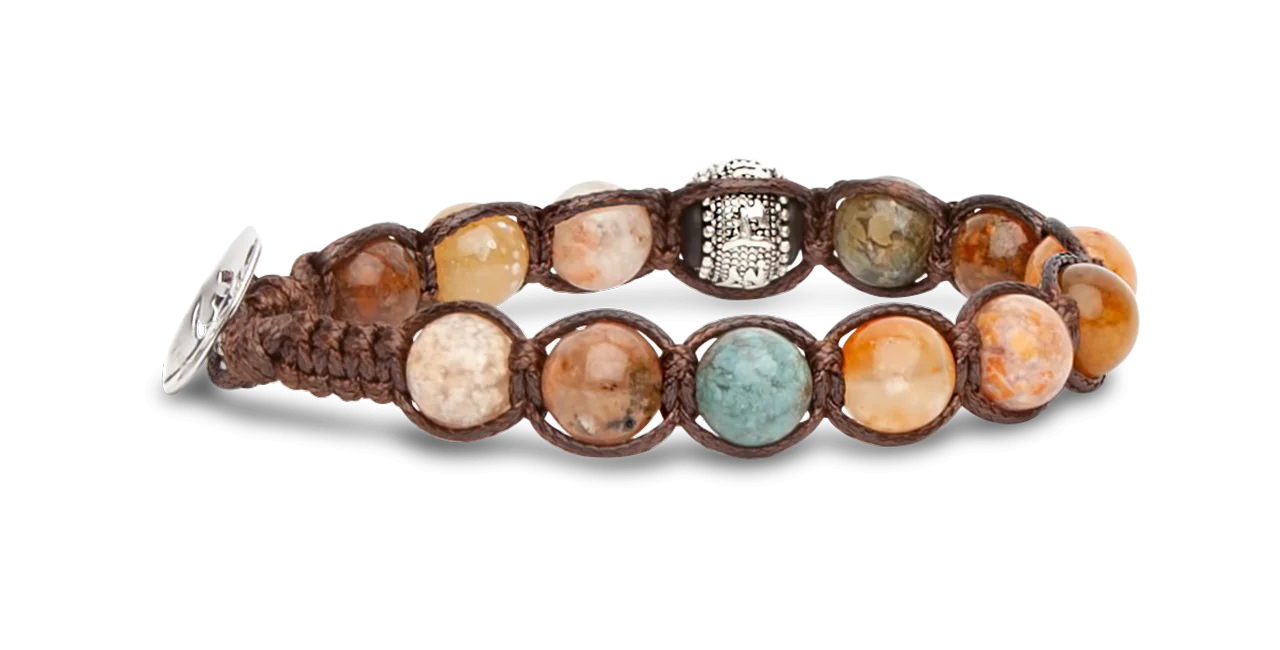 Tamashii® | Bracciale Ruota della Preghiera New Ocean Stone (8mm) | BHS1100-273