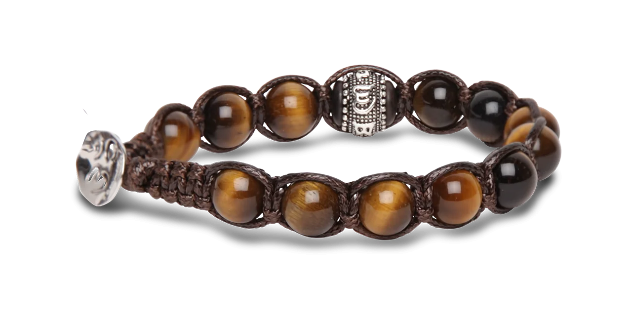 Tamashii® | Bracciale Ruota della Preghiera Occhio di Tigre (8mm) | BHS1100-214