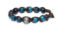 Tamashii® | Bracciale Ruota della Preghiera Occhio Di Tigre Blu (8mm) | BHS1100-105