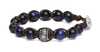 Tamashii® | Bracciale Ruota della Preghiera Occhio Di Tigre Blu Scuro (8mm) | BHS1100-332