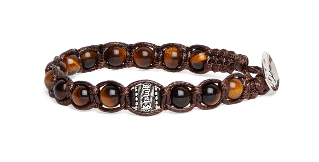 Tamashii® | Bracciale Ruota della Preghiera (6 mm) Occhio di tigre marrone | BHS1106-214