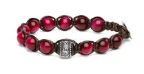 Tamashii® | Bracciale Ruota della Preghiera Occhio Di Tigre Rosso (8mm) | BHS1100-329