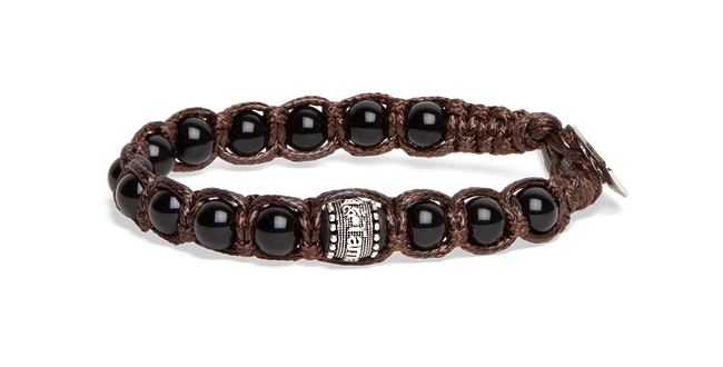 Tamashii® | Bracciale Ruota della Preghiera (6 mm) Onice | BHS1106-01