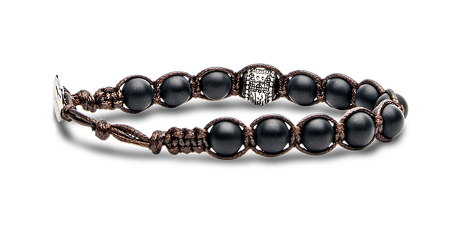 Tamashii® | Bracciale Ruota della Preghiera Onice Satinato (8mm) | BHS1100-64