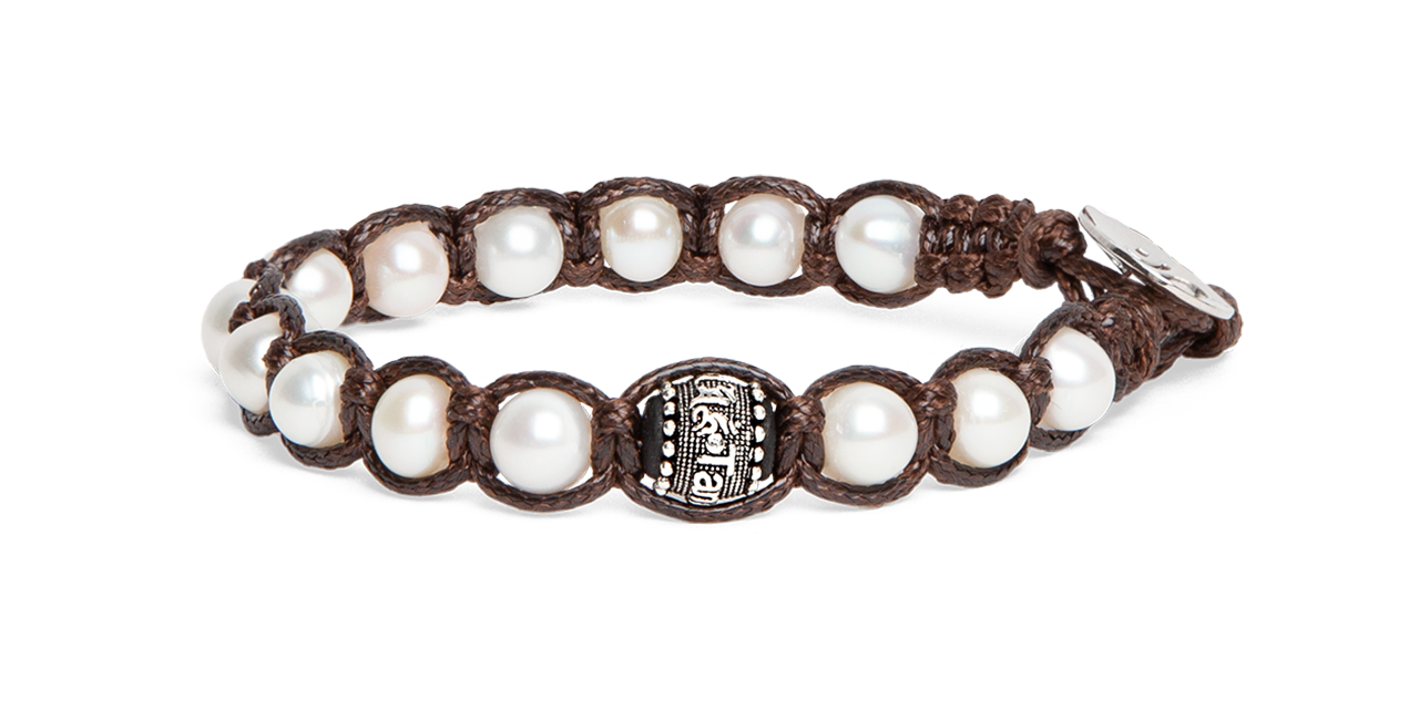 Tamashii® | Bracciale Ruota della Preghiera (6 mm) Perla Naturale | BHS1106-179