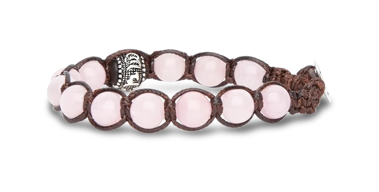 Tamashii® | Bracciale Ruota della Preghiera Quarzo Rosa (8mm) | BHS1100-33