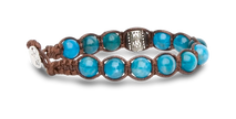 Tamashii® | Bracciale Ruota della Preghiera Stone Collar Blu (8mm) | BHS1100-204