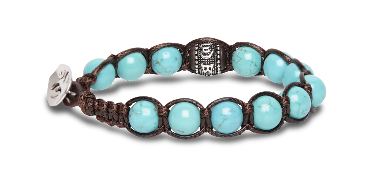 Tamashii® | Bracciale Ruota della Preghiera Turchese (8mm) | BHS1100-07
