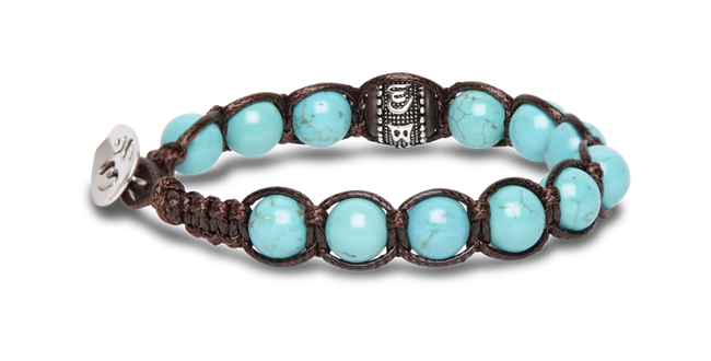 Tamashii® | Bracciale Ruota della Preghiera Turchese (8mm) | BHS1100-07