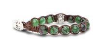 Tamashii® | Bracciale Ruota della Preghiera Zoisite - Rubino (8mm) | BHS1100-244