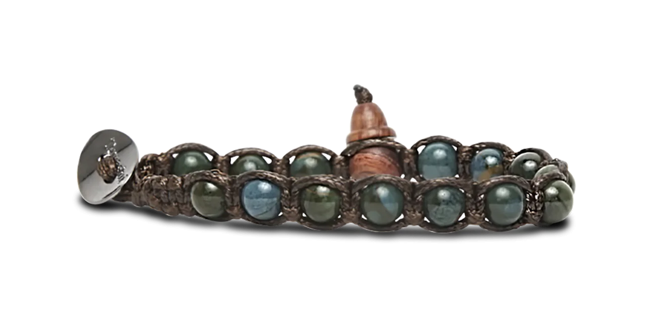 Tamashii® | Bracciale Classico (6mm) Stone Collar Verde | BHS601-218