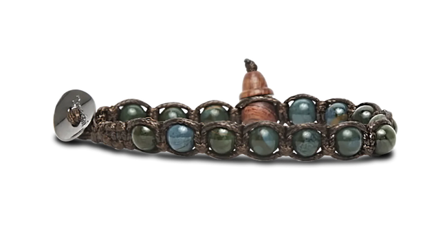 Tamashii® | Bracciale Classico (6mm) Stone Collar Verde | BHS601-218