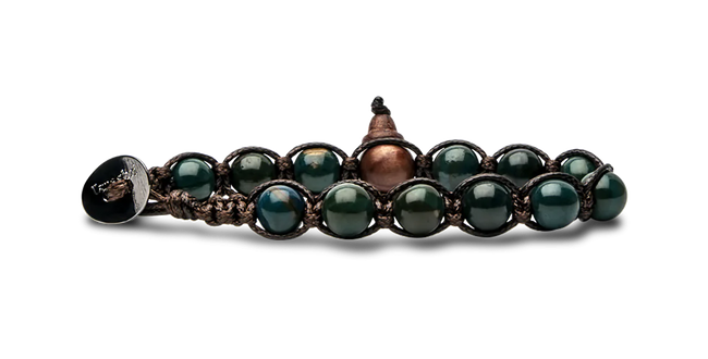 Tamashii® | Bracciale Classico (8mm) Stone Collar Verde | BHS900-218