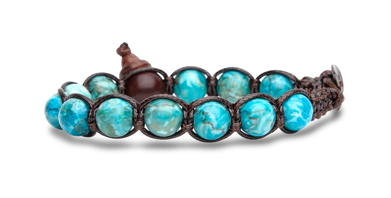 Tamashii® | Bracciale Classico (8mm) Turchese Sudafricano | BHS900-306