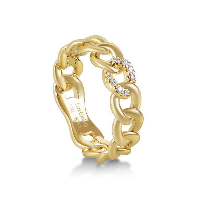 LuxGioielli | ANELLO GROUMETTE ORO E DIAMANTI | AN3157DG
