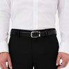 MONTBLANC | Cintura reversibile in pelle nera/marrone 30 mm con fibbia a ferro di cavallo | MB114412