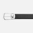 MONTBLANC | Cintura reversibile in pelle nera/marrone 30 mm con fibbia a ferro di cavallo | MB114412