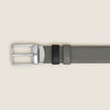 MONTBLANC | Cintura reversibile 30 mm grigio medio/nera | MB220026