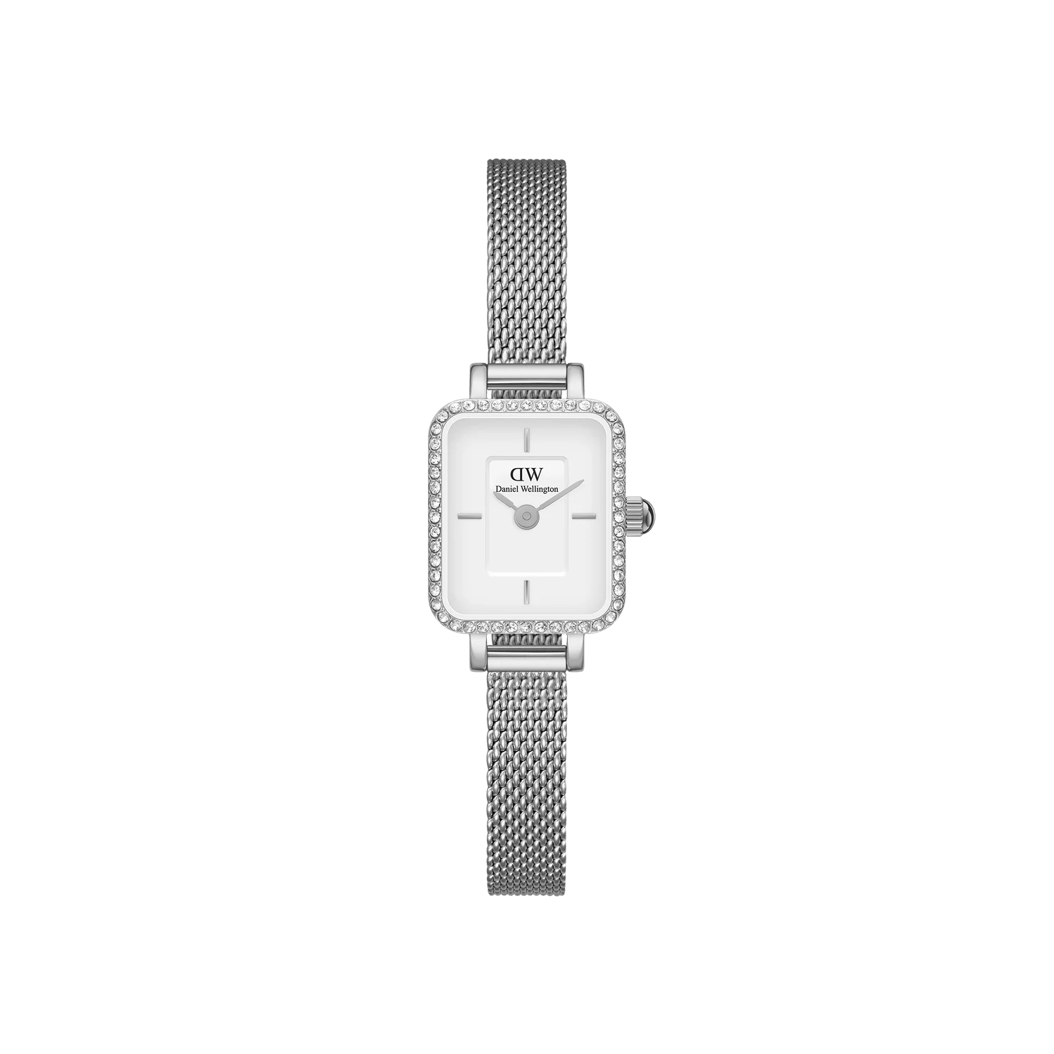 DANIEL WELLINGTON | QUADRO MINI LUMINE BEZEL SILVER Silver 15.4x18.2mm | DW00100732