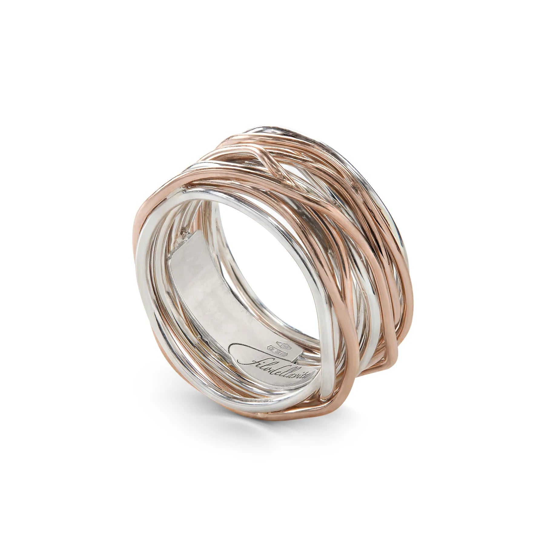 FILODELLAVITA | Classic 13 fili in Argento 925 e Oro Rosa 9kt | AN13AR