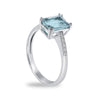 LuxGioielli | ANELLO ACQUAMARINA E DIAMANTI | AN246BB4