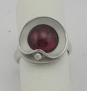 ANNAMARIA CAMMILLI - Anello Tormalina Rosa e Diamante collezione Tamaa - GAN1281W (6070370697388)
