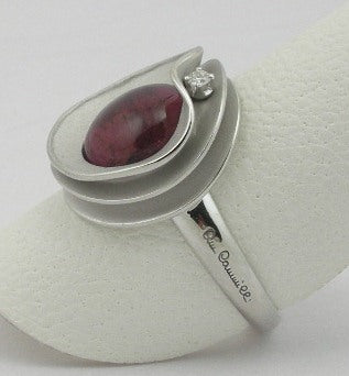 ANNAMARIA CAMMILLI - Anello Tormalina Rosa e Diamante collezione Tamaa - GAN1281W (6070370697388)