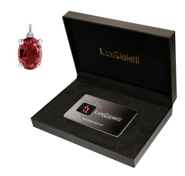 LuxGioielli | Ciondolo in oro bianco e rubino | BCI82RB